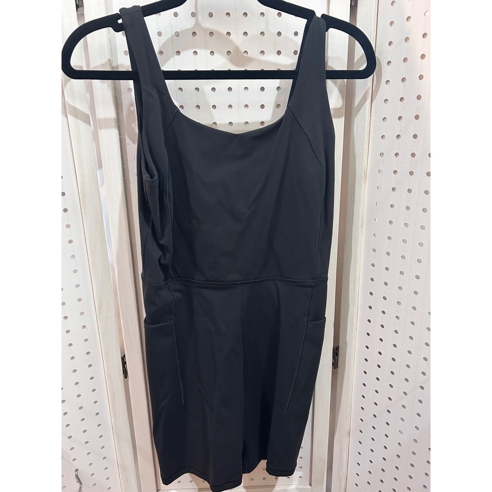 Calia Inspireโ Black Pure Black One Piece Short Swim Athletic Workout